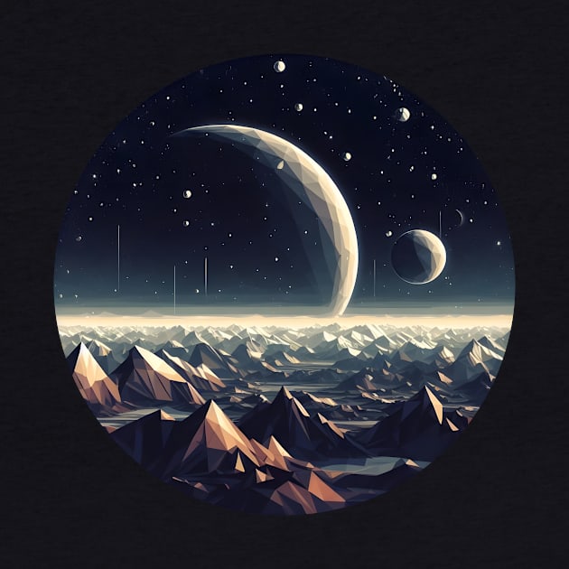 Low Poly Space View by Antipodal point